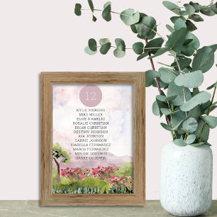 Carte Aquarelle de prairie par tableau