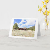 Carte Aquarelle de vie à domicile unique (Fleur jaune)