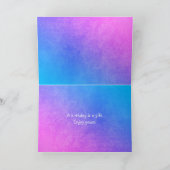 Carte aquarelle design pour 60e anniversaire (Intérieur)