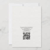 Carte aquarelle du Mexique Code QR RSVP Mariage (Dos)
