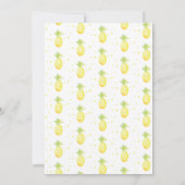 Carte Aquarelle été ananas Mix Motif Anniversaire (Dos)