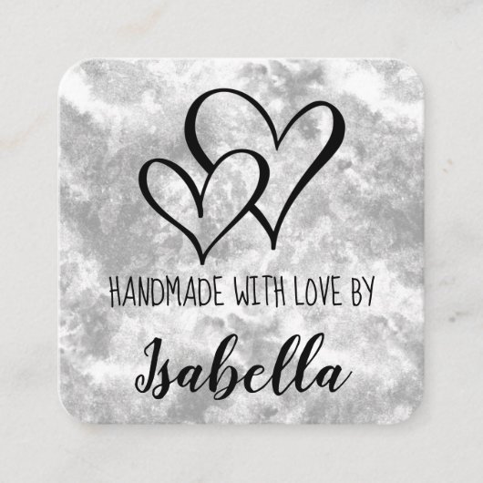 Carte Aquarelle Faite À La Main Avec Amour (Devant)