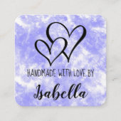 Carte Aquarelle Faite À La Main Avec Amour (Devant)