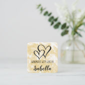 Carte Aquarelle Faite À La Main Avec Amour (Debout devant)