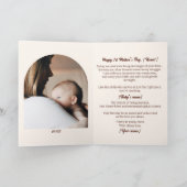 Carte Aquarelle Fente et bébé, Fête des mères (Intérieur)