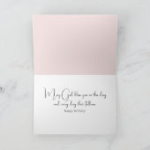 Carte Aquarelle fille ange pour l'anniversaire de la pet (Intérieur)