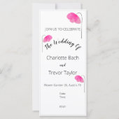 Carte Aquarelle Fleur sauvage rose (Dos)