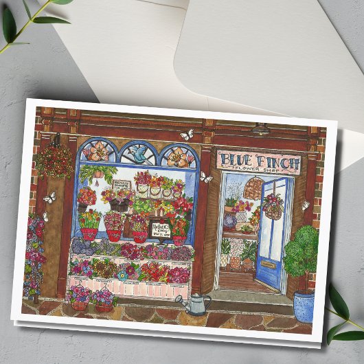 Carte aquarelle Fleurs pour la fête des mères