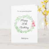 Carte Aquarelle Floral 30e anniversaire (Fleur jaune)