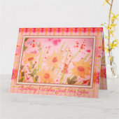 Carte Aquarelle Floral Conçu (Fleur jaune)