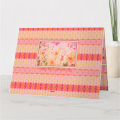 Carte Aquarelle Floral Conçu (Dos)