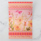 Carte Aquarelle Floral Conçu (Intérieur)