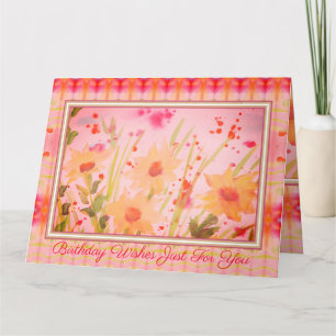 Carte Aquarelle Floral Conçu