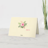 Carte Aquarelle Floral Fête des Mères (Dos)