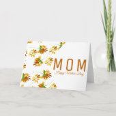 Carte Aquarelle Floral Fête des Mères Script (Devant)