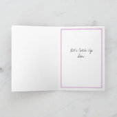 Carte Aquarelle Floral Miss You, Attrapons-Nous (Intérieur)