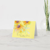 Carte Aquarelle florale (Devant)