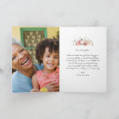 Carte Aquarelle Florale | Fille Fête des Mères Photo Ca (Intérieur)