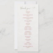 Carte Aquarelle florale Mariage Laceleaf tropical (Dos)