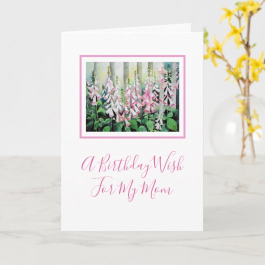 Carte Aquarelle Gants de boeuf (Fleur jaune)