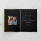 Carte Aquarelle Géométrique 50e anniversaire Mariage (Intérieur)