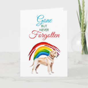 Carte Aquarelle Golden Labrador Pet Loss Sympathy