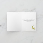 Carte Aquarelle Golden Retriever Snowden Noël (Intérieur)