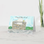 Carte Aquarelle Happy Fête des pères Bar-B-Q (Devant)