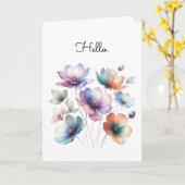 Carte Aquarelle Illustration du joli bouquet de fleurs (Fleur jaune)