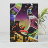 Carte aquarelle imaginaire art guerrier dimensions secrè (Debout devant)