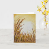 Carte Aquarelle jaune doré- plié blanc (Fleur jaune)