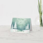 Carte Aquarelle Joyeux Noël et Bonne Année (Devant)