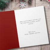 Carte Aquarelle Joyeux ornement de Noël à bec rayé