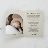 Carte Aquarelle Loup et louveteau Première fête des mère (Intérieur)