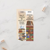 Carte Aquarelle Machine à écrire Funny Livre Citation Si (Devant/Arrière en situation)