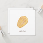 Carte Aquarelle Madeleine (Devant/Arrière en situation)