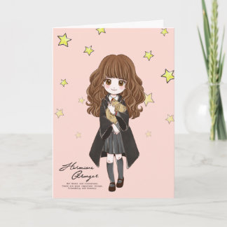Carte Aquarelle magique Hermione Granger