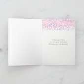 Carte Aquarelle Magnolias, Marbre blanc Design Birthda (Intérieur)