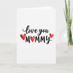Carte aquarelle "Maman chérie"