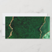 Carte Aquarelle Marbre Vert Gold Certificat cadeau (Dos)