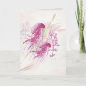 Carte Aquarelle Méduses Éthérées (Devant)