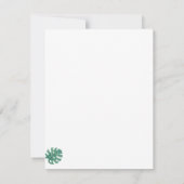 Carte Aquarelle Merci Ananas Plat (Dos)