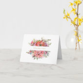 Carte Aquarelle Merci de Sympathie Florale (Fleur jaune)