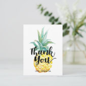 Carte Aquarelle Merci Pineapple Plat (Debout devant)