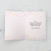 Carte Aquarelle mignonne Donut Maman Tu Rends La Vie Plu (Intérieur)