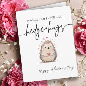 Carte Aquarelle mignonne et simple Hérisson Saint-Valent