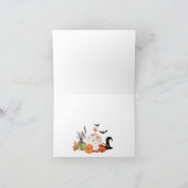 Carte Aquarelle mignonne Halloween (Intérieur)