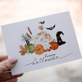 Carte Aquarelle mignonne Halloween
