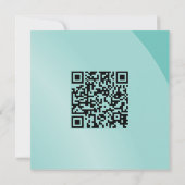 Carte Aquarelle moderne Shaded Qr Code (Dos)