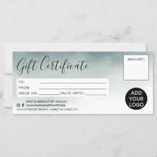 Carte Aquarelle moderne simple logo cadeau
